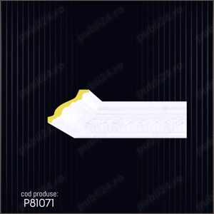 Cornisa decorativa din poliuretan dur pentru interior si exterior