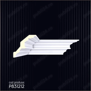 Cornisa decorativa din poliuretan dur pentru interior si exterior