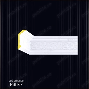 Cornisa decorativa din poliuretan dur pentru interior si exterior