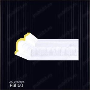 Cornisa decorativa din poliuretan dur pentru interior si exterior