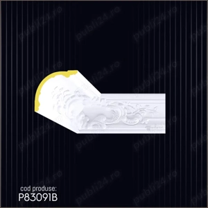 Cornisa decorativa din poliuretan dur pentru interior si exterior