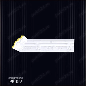 Cornisa decorativa din poliuretan dur pentru interior si exterior