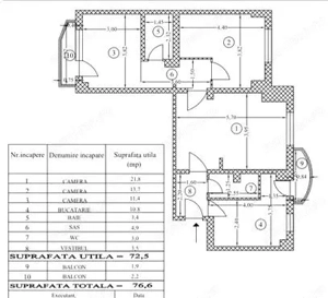 Vanzare Apartament 3 camere Mall Vitan Etaj 2 din 4 - imagine 8