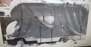 Husă camper 5,20 m x 2,50 m – folosită 1 an