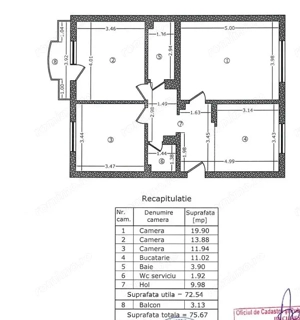 Vanzare Apartament 3 camere 2 Minute Mall Vitan Hol in H - imagine 2