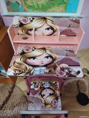 Birou cu scaun pentru fetita 5- 10 ani