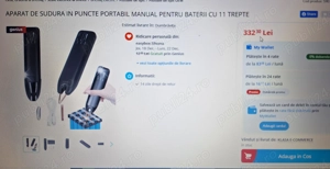Aparat de sudura in puncte portabil manual pentru baterii cu 11 trepte - imagine 2