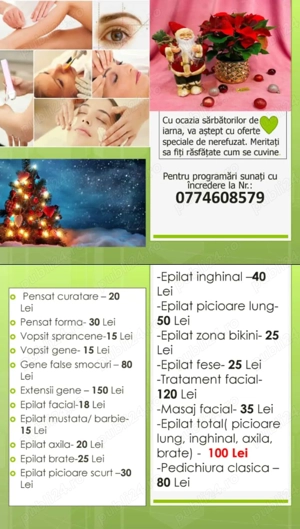 Servicii de înfrumusețare 