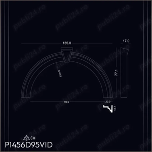 Arcada din poliuretan dur pentru interior si exterior