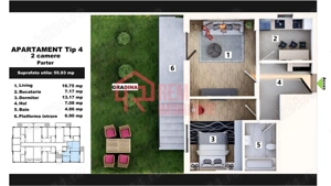 Vavzare apartament 2 camere + gradina 115mp, bloc 2024, Dobroesti, Fundeni, Str Piersicului - imagine 15