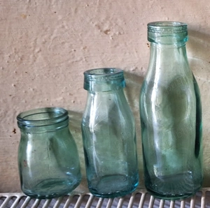 Borcane sticle lapte comuniste 3 buc