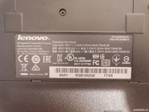 Lenovo ThinkPad Pro Dock 40A1 + incarcator 65W - imagine 4