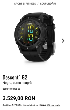 Garmin Descent G2 Sapphire Amoled Black 45mm ( Fenix 8 ) NOU SIGILAT 