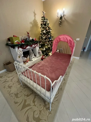 Pat copii extensibil MINNEN, alb, 80x200   Stare excelentă!