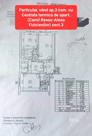 Particular, vând un apart. de 3 camere cu centrală de apartament,Titan - imagine 10