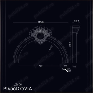 Arcada din poliuretan dur pentru interior si exterior