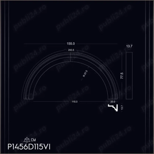Arcada din poliuretan dur pentru interior si exterior