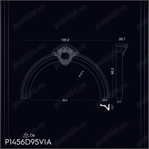 Arcada din poliuretan dur pentru interior si exterior