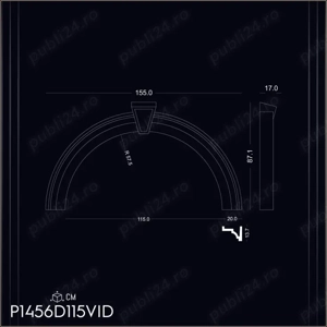 Arcada din poliuretan dur pentru interior si exterior