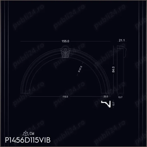 Arcada din poliuretan dur pentru interior si exterior