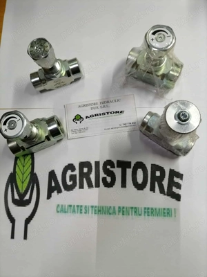 Robinet reglaj debit al circuitelor hidraulice Supapa de sens 3 8" 1 2" 40 80 litri la 400 bar.