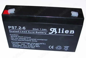 Acumulator plumb-acid 6V 7.2A Alien