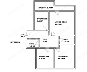 Apartament etaj 1 de vanzare 3 camere 2 bai balcon pivnita Cisnadie - imagine 3