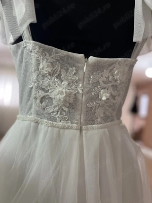 Rochie de mireasă A-line - imagine 3