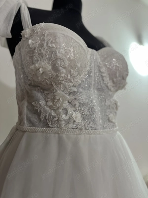 Rochie de mireasă A-line - imagine 2