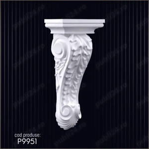 Consola decorativa din poliuretan dur pentru interior si exterior