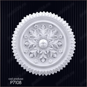 Rozeta din poliuretan dur pentru interior si exterior