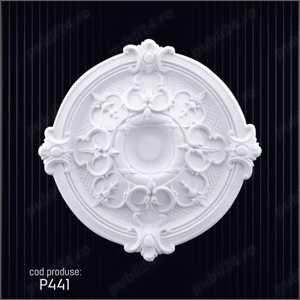 Rozeta din poliuretan dur pentru interior si exterior