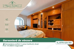 Garsoniera Confort 1, zona Confectii, Arad
