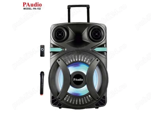 Boxa activa 15inch ABS USB SD FM BT ACCU PAudio