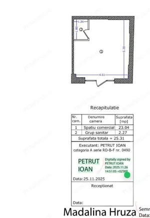 Zona 13 Septembrie-Petre Ispirescu sp 188 mp vitrina 10 ml prima inchiriere - imagine 6