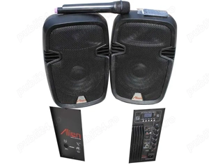 Set 2 boxe ABS 8inch 2108 USB SD FM BT Alien