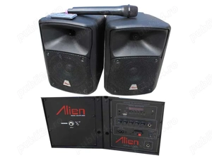 Set 2 boxe ABS 6.5inch 1265 USB SD FM BT Alien