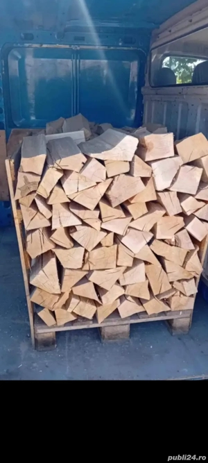 Vînd Lemne de foc USCATE Stejar Fag Paletat  - imagine 2