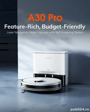 Aspirator Robot Nou ILIFE A30 PRO Smart App