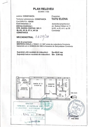 Apartament 3 camere, confort  direct proprietar