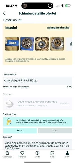 Disc ambreiaj+rulment 