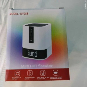 Ceas deșteptător cu boxă wireless, veioză multicolor etc
