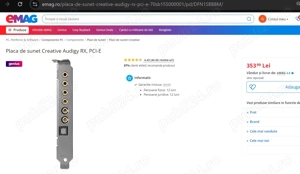 Placa de sunet Creative Audigy RX, PCI-E - imagine 3