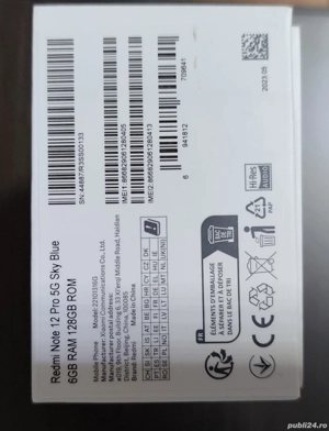 Xiaomi Redmi Note 12 pro 5G dual SIM 