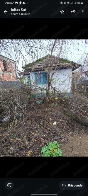 Vind teren cu casa demolabila , - imagine 2