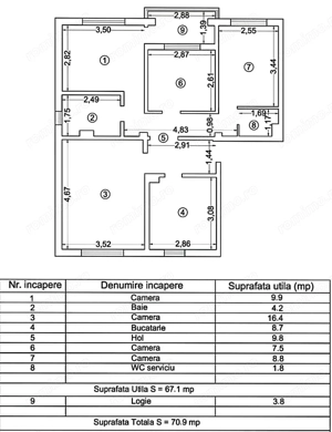 Apartament 4 camere zona Inel 2 - imagine 12