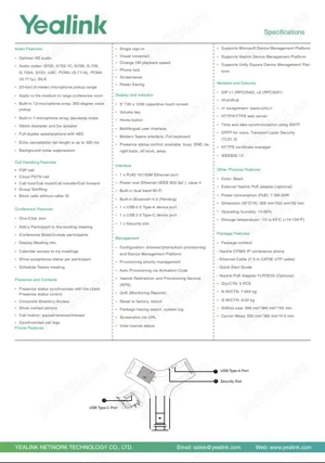 Yealink CP965 Telefon  VOIP de conferinta - stare excelenta, doar 1 luna de utilizare in companie - imagine 5