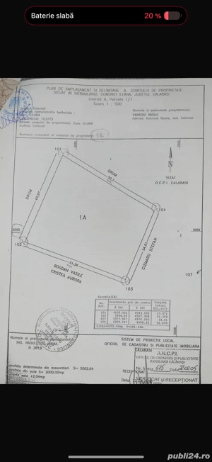 Teren 2000 Mp Ileana Calarasi Dubla Deschidere  - imagine 4
