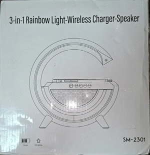 Statie de incarcare Wireless RGB - Bluetooth - Boxa - imagine 2
