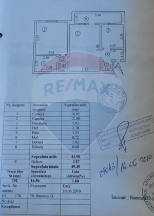 Apartament cu 2 camere de vânzare în zona Mazepa 1 - Galati - imagine 6